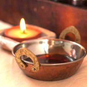 Ayurvedic relaxation candles and oils
